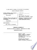 California Court Of Appeal 2nd Appellate District Records And Briefs