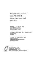 Modern Retailing Management  Basic Concepts and Practices