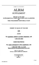 American Law Reports Book