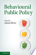 Behavioural Public Policy Book