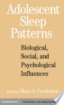 Adolescent Sleep Patterns Book