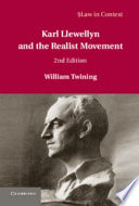 Karl Llewellyn and the Realist Movement Book