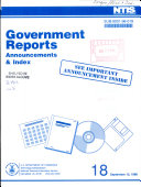 Government Reports Announcements & Index