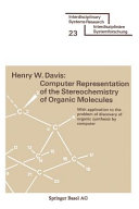 Computer Representation of the Stereochemistry of Organic Molecules