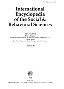 International Encyclopedia of the Social   Behavioral Sciences