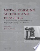 Metal Forming Science and Practice Book