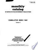 Monthly Catalogue  United States Public Documents Book