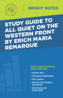Study Guide to All Quiet on the Western Front by Erich Maria Remarque [Pdf/ePub] eBook