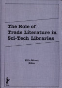 The Role of Trade Literature in Sci-tech Libraries