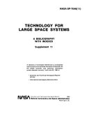 Technology for Large Space Systems: A Bibliography with Indexes (supplement 11)