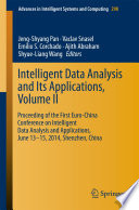 Intelligent Data analysis and its Applications  Volume II