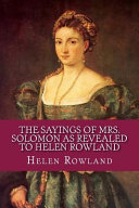 Helen Rowland Books, Helen Rowland poetry book