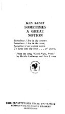 Sometimes a Great Notion Book PDF