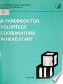 A Handbook for Volunteer Coordinators in Head Start
