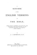 A Hand book of the English Versions of the Bible