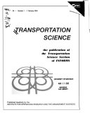 Transportation Science Book