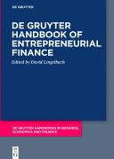 De Gruyter Handbook of Entrepreneurial Finance