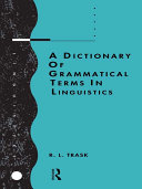Read Pdf A Dictionary of Grammatical Terms in Linguistics