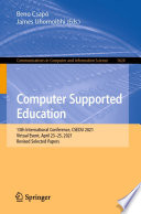 Computer Supported Education Book