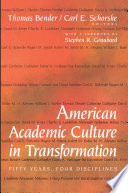 American Academic Culture in Transformation Book PDF