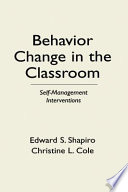 Behavior Change in the Classroom