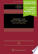 Book Criminal Law and its Processes Cover