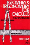 Geometry and Trigonometry for Calculus Book