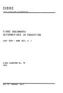 CIDOC Documenta; Alternatives in Education