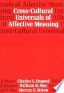 Cross cultural Universals of Affective Meaning