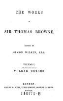 “The” Works of Sir Thomas Browne