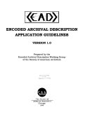 Encoded Archival Description Application Guidelines