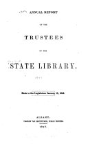 New York State Library [annual Report]