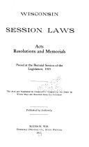Wisconsin Session Laws Pdf/ePub eBook