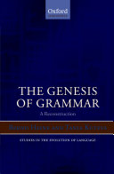 The Genesis of Grammar