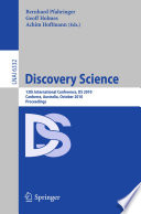 Discovery Science PDF Book By Bernahrd Pfahringer,Geoff Holmes,Achim Hoffman