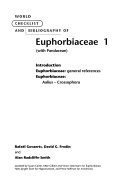 World Checklist and Bibliography of Euphorbiaceae (with Pandaceae)