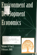 Environment and Development Economics
