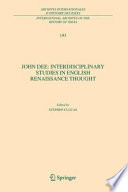 John Dee  Interdisciplinary Studies in English Renaissance Thought