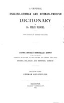 Allgemeines englisch-deutsches und deutsch-englisches Wörterbuch