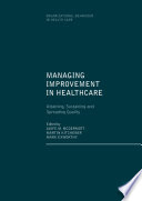 Managing Improvement in Healthcare Book PDF