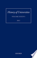 History of Universities  Volume XXXIV 1 Book