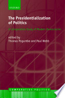 The Presidentialization of Politics Book