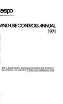 Land Use Controls Annual