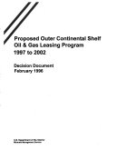 Proposed Outer Continental Shelf Oil & Gas Leasing Program, 1997 to 2002