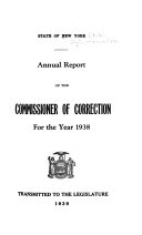 Annual Report of the Commissioner of Correction for the Fiscal Year Ending