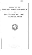 Report on the Merger Movement
