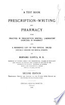 A Text Book on Prescription Writing and Pharmacy Book