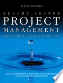 Project Management  Planning and Control Book