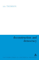 Deconstruction and Democracy [Pdf/ePub] eBook