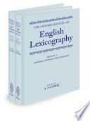 The Oxford History of English Lexicography